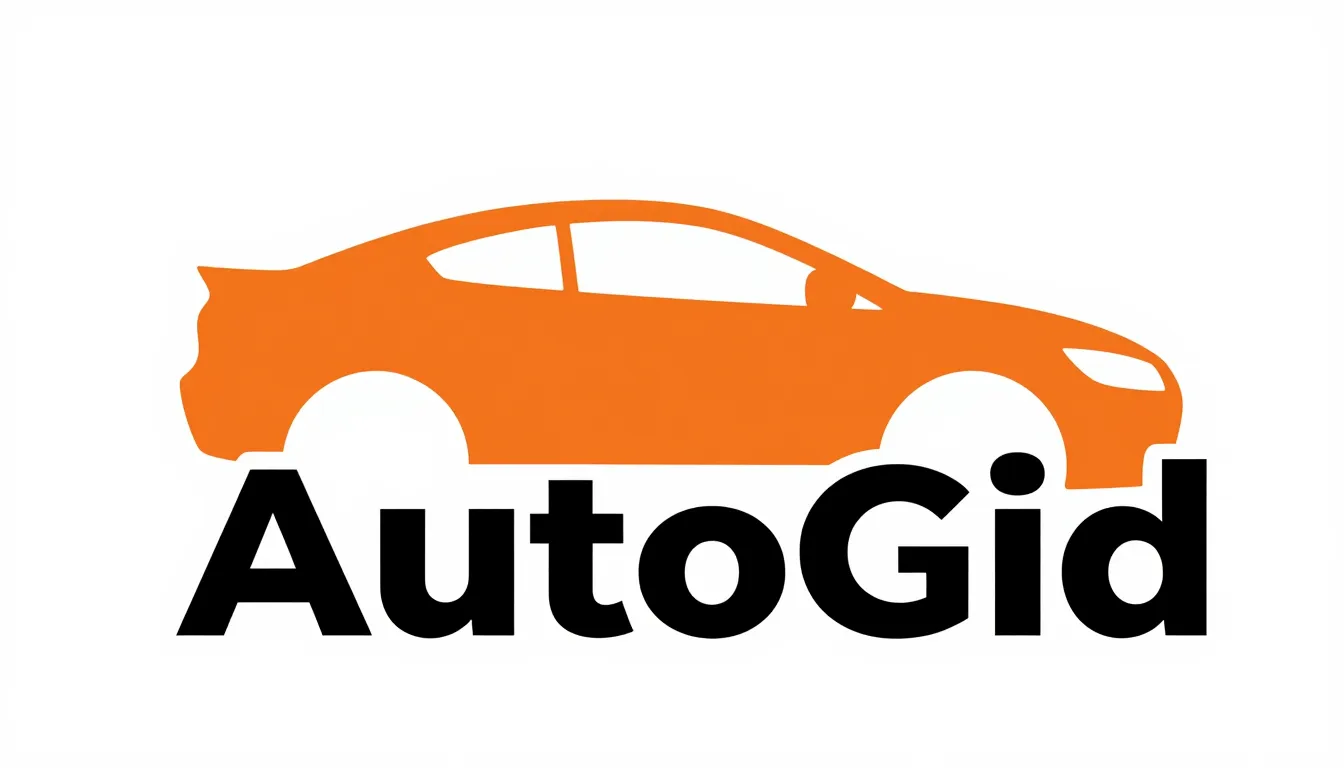 Modern logo design for an auto shop called 'AutoGid'. The lo...