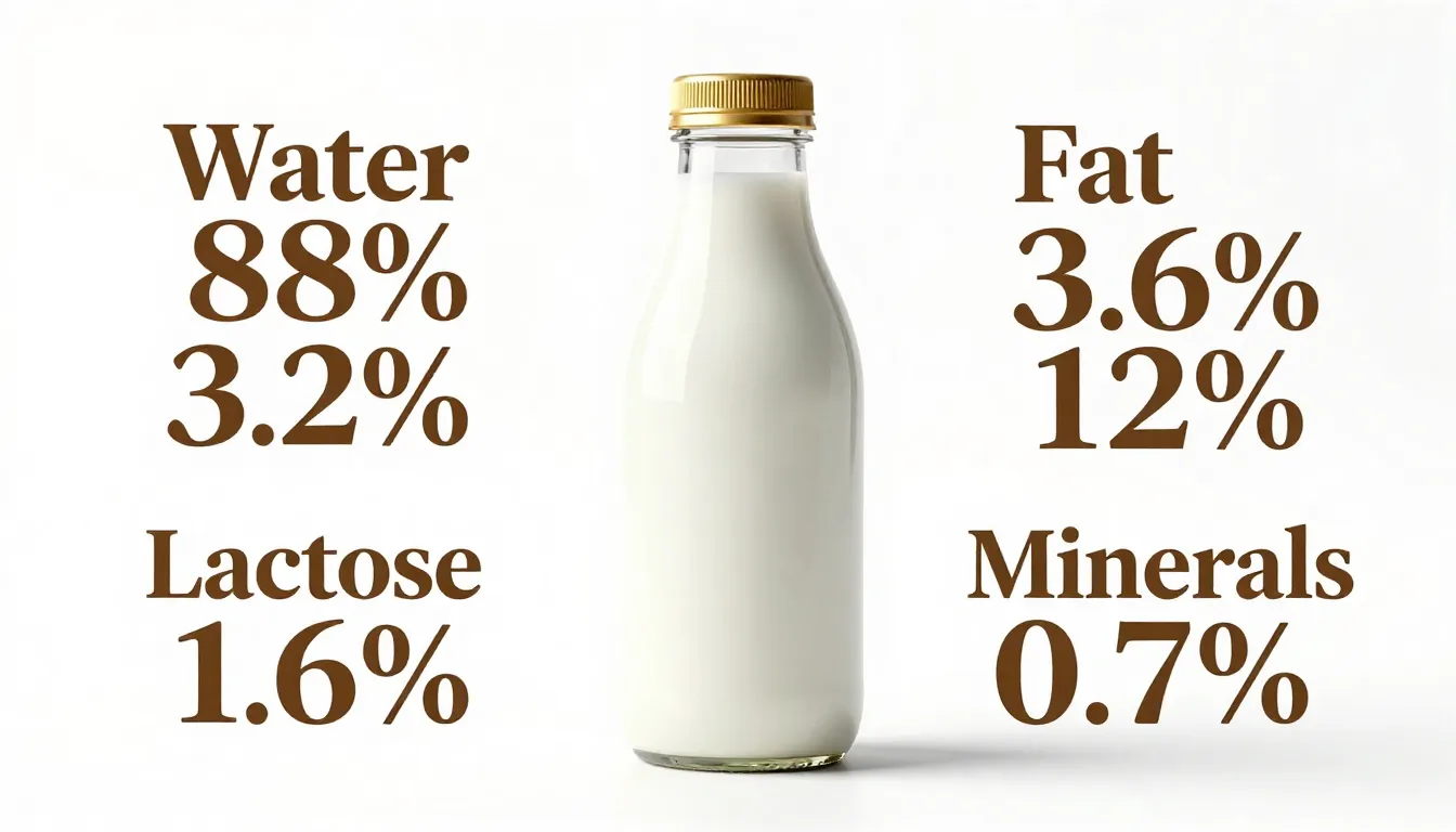 Infographic slide design, milk bottle on a white background ...