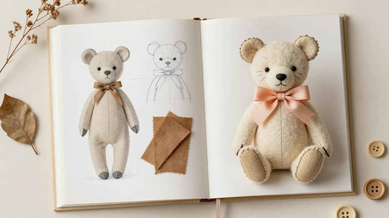 An open book spread showing a sewing masterclass. On one pag...