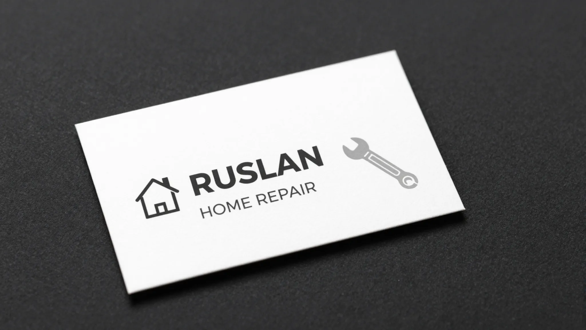 Professional business card mockup, front side features the n...