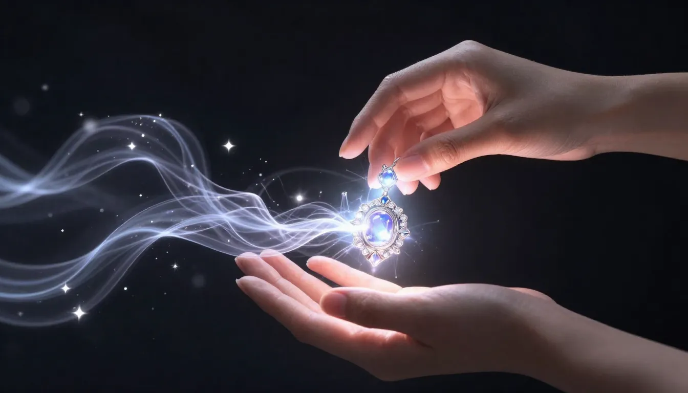 Abstract representation of creativity as a glowing ethereal ...