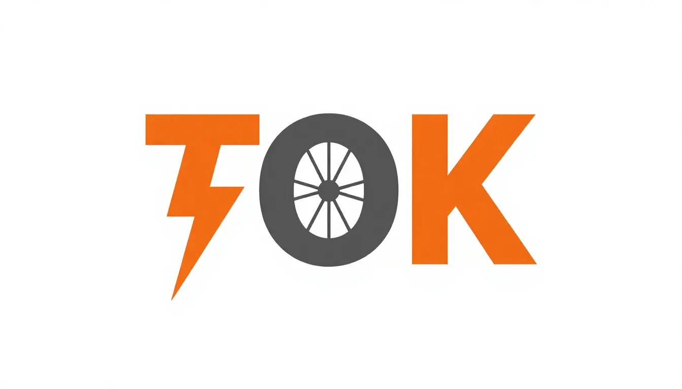 Minimalist logo design for a brand named 'TOK', featuring a ...