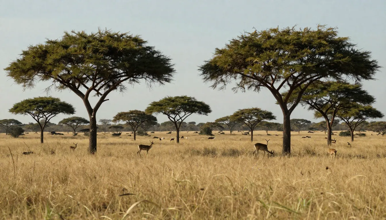 Taigosavanna: an expansive African-style savanna plain but w...