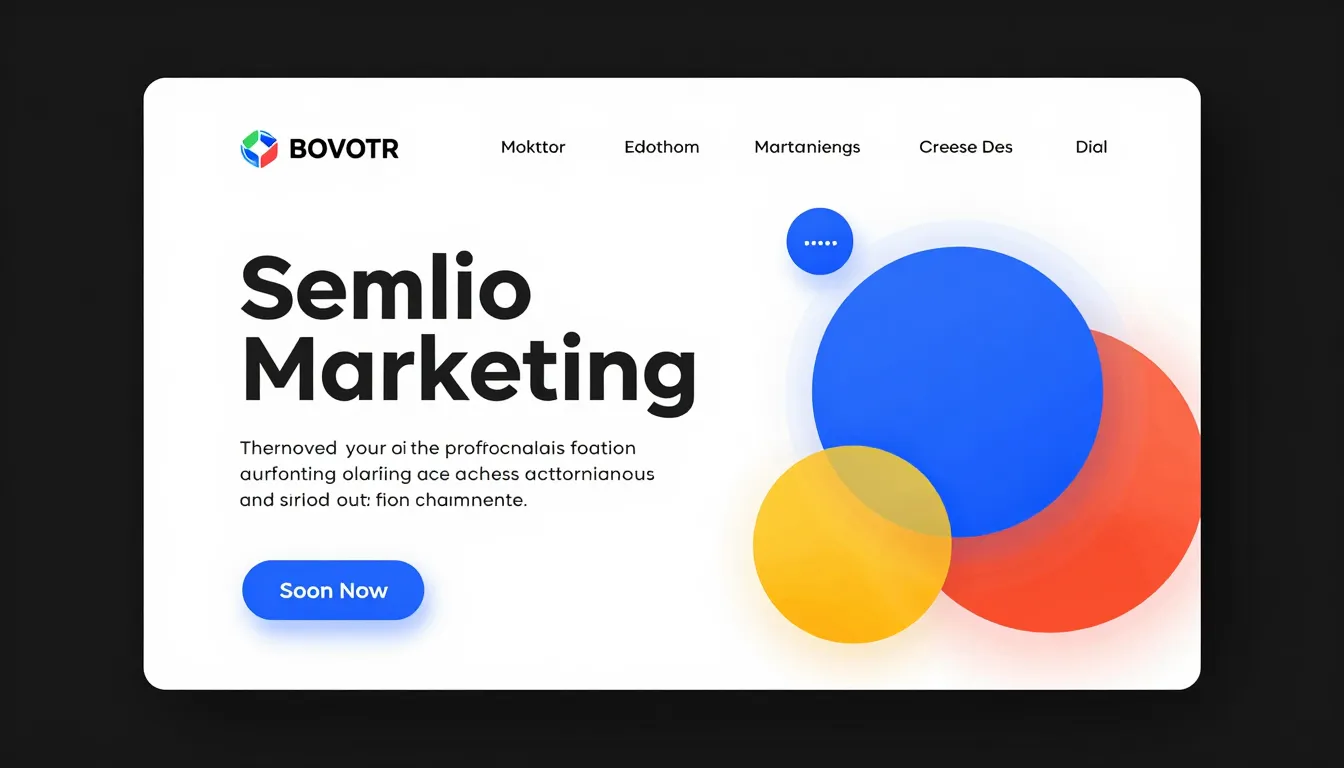 A professional marketing banner template with a minimalist d...