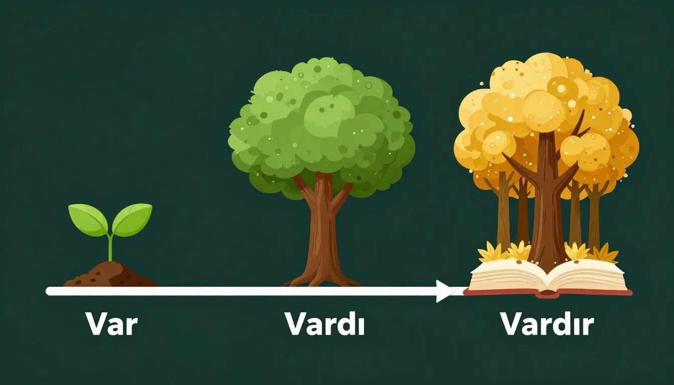 A conceptual timeline showing three stages: a seed (Var), a ...