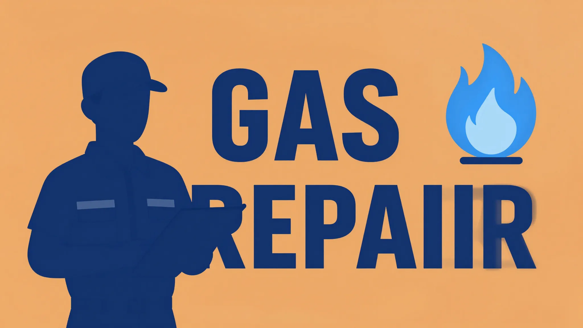 Infographic for gas repair service, professional technician ...