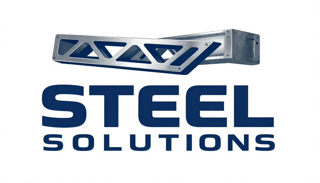 Professional corporate logo for 'STEEL SOLUTIONS', industria...