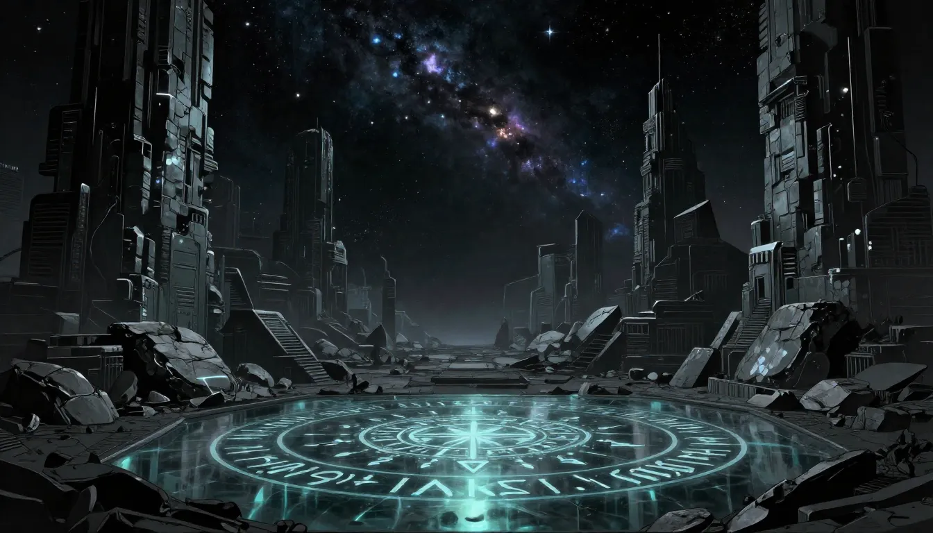 Cyberpunk landscape, stone jungles of a futuristic city, dar...