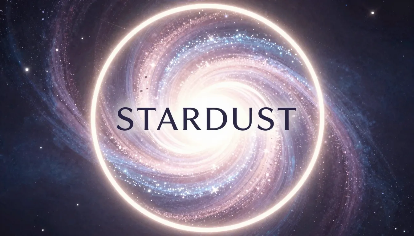 Luxury emblem, a circular frame containing a celestial spira...