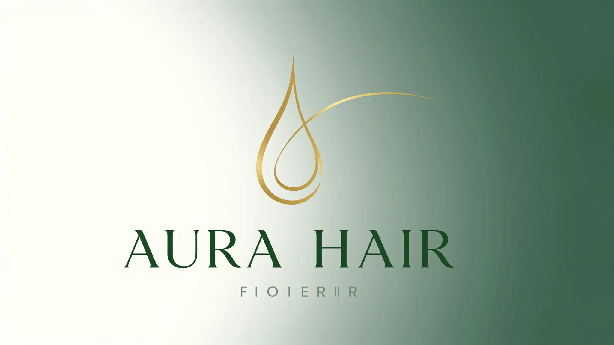 Minimalist professional logo design for a hair care brand na...