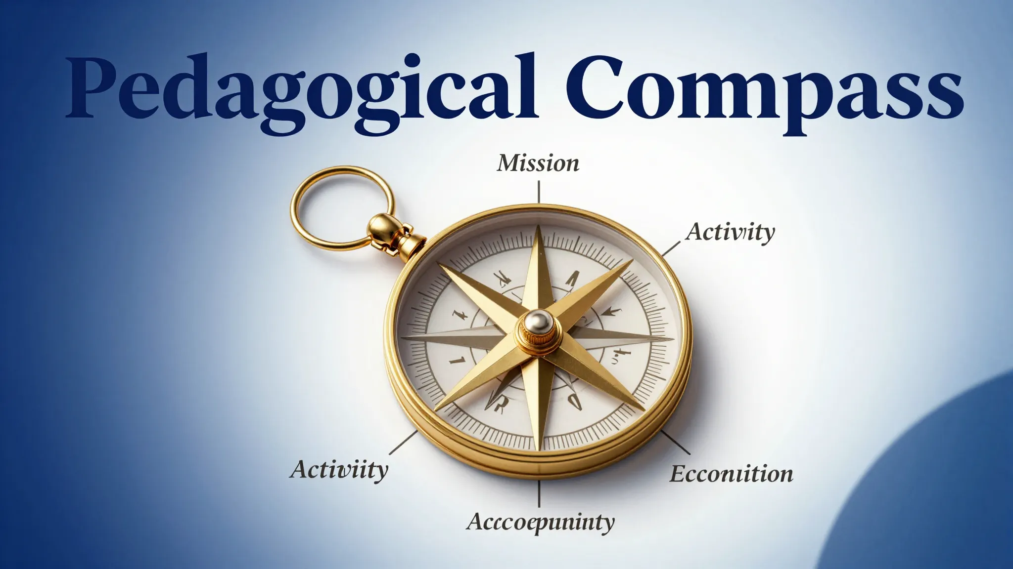 A conceptual marketing poster for an educational program tit...