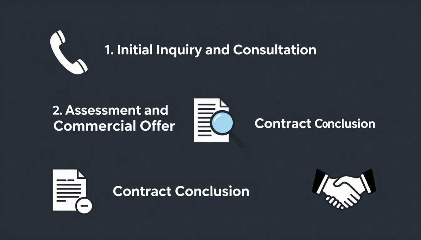 A visual representation of the first three steps of an outso...