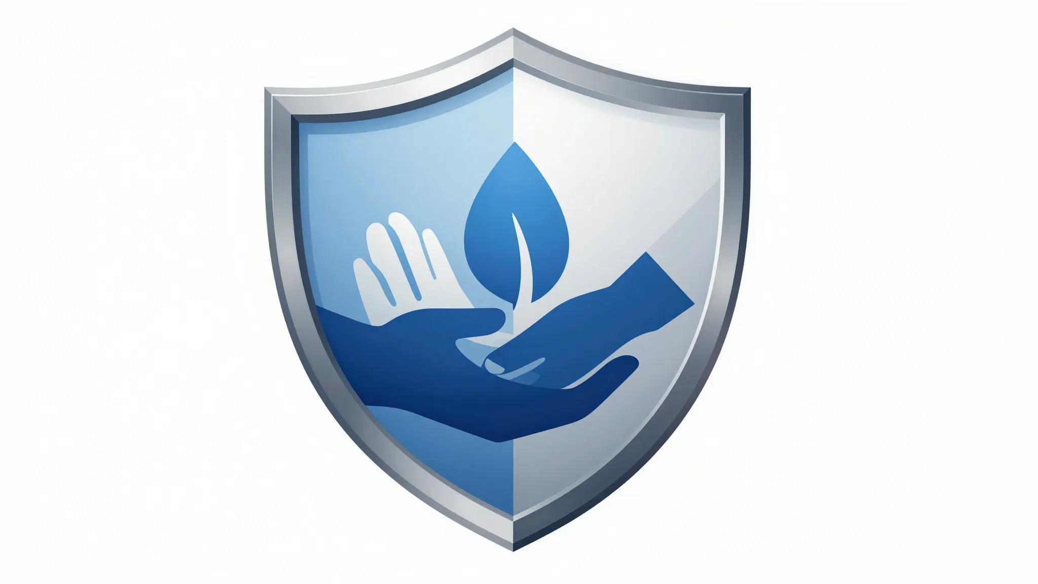 Professional emblem for a social support foundation, a shiel...