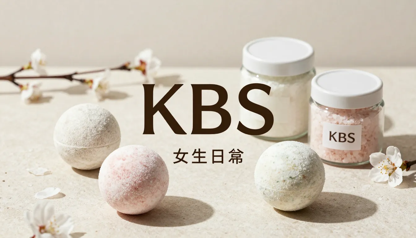 Social media announcement banner for 'KBS' brand, minimalist...