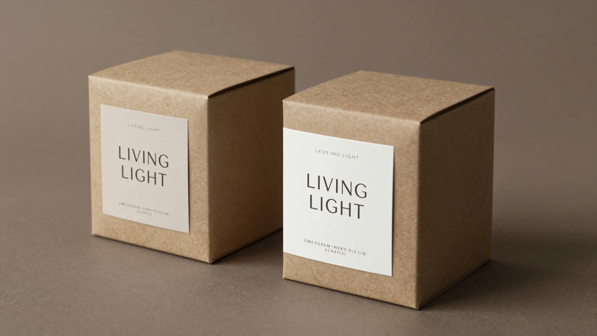 Elegant brand identity for a candle company named 'LIVING LI...
