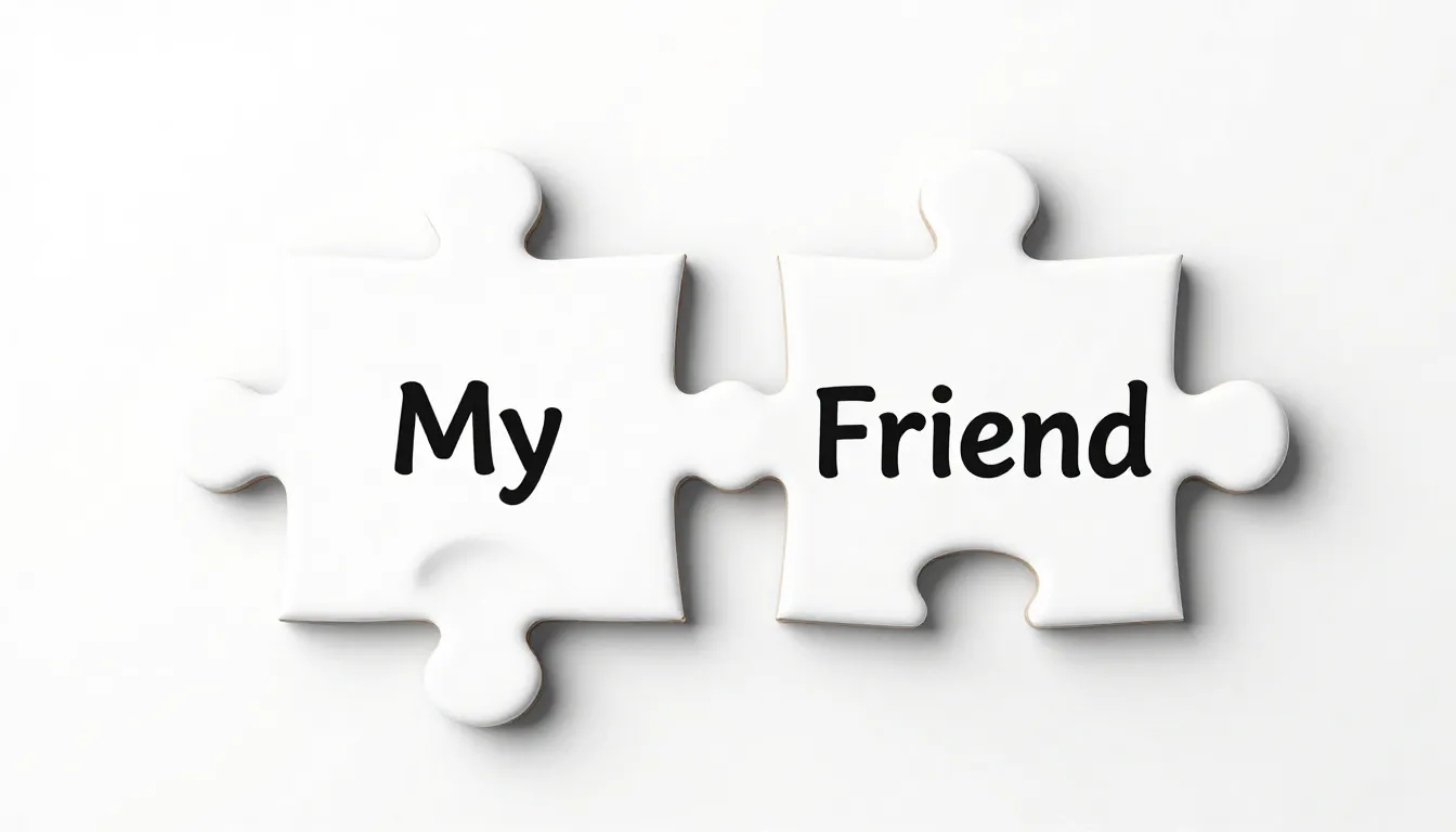 A minimalist graphic showing two puzzle pieces connecting, o...