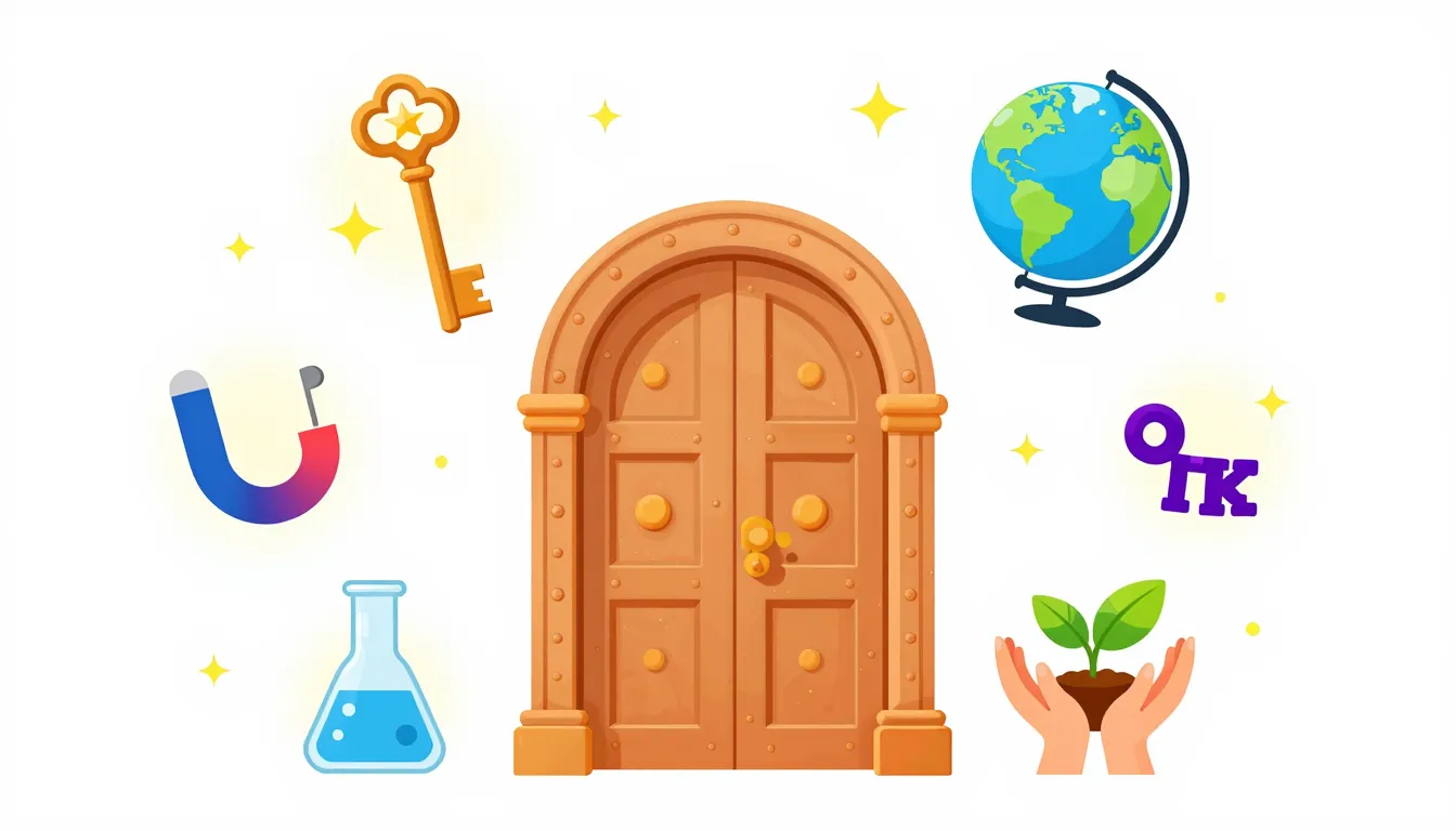 Educational infographic for children, a large ornate ancient...