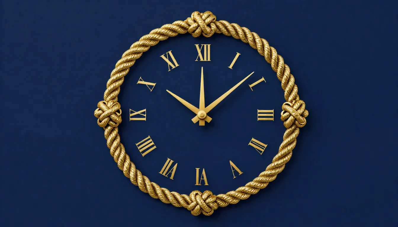 Elegant logo for a maritime festival, a rope frame decorated...