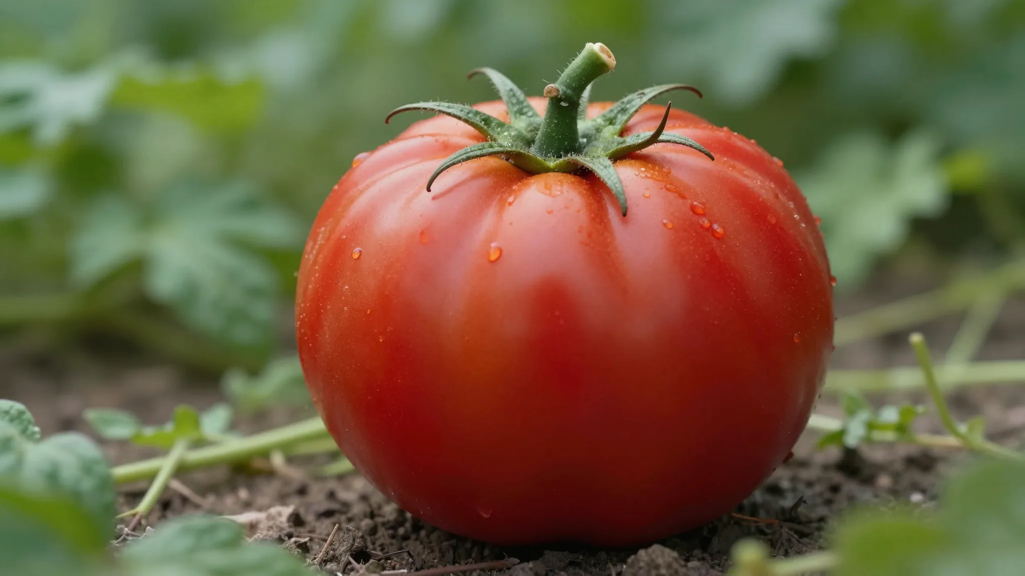 A creative digital art of a cat that looks like a tomato, ro...