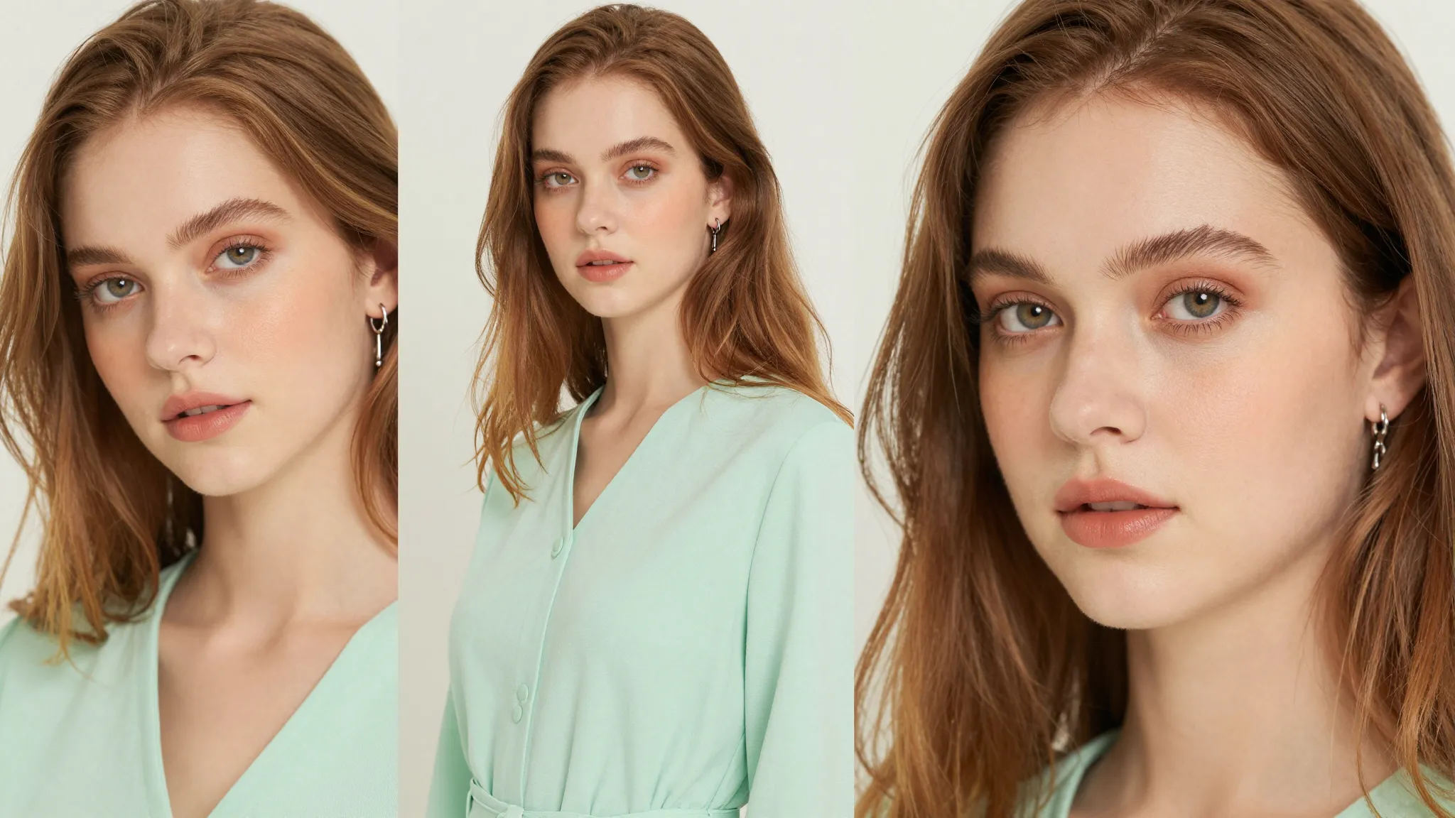 A visual mood board for a woman with Light Spring features: ...