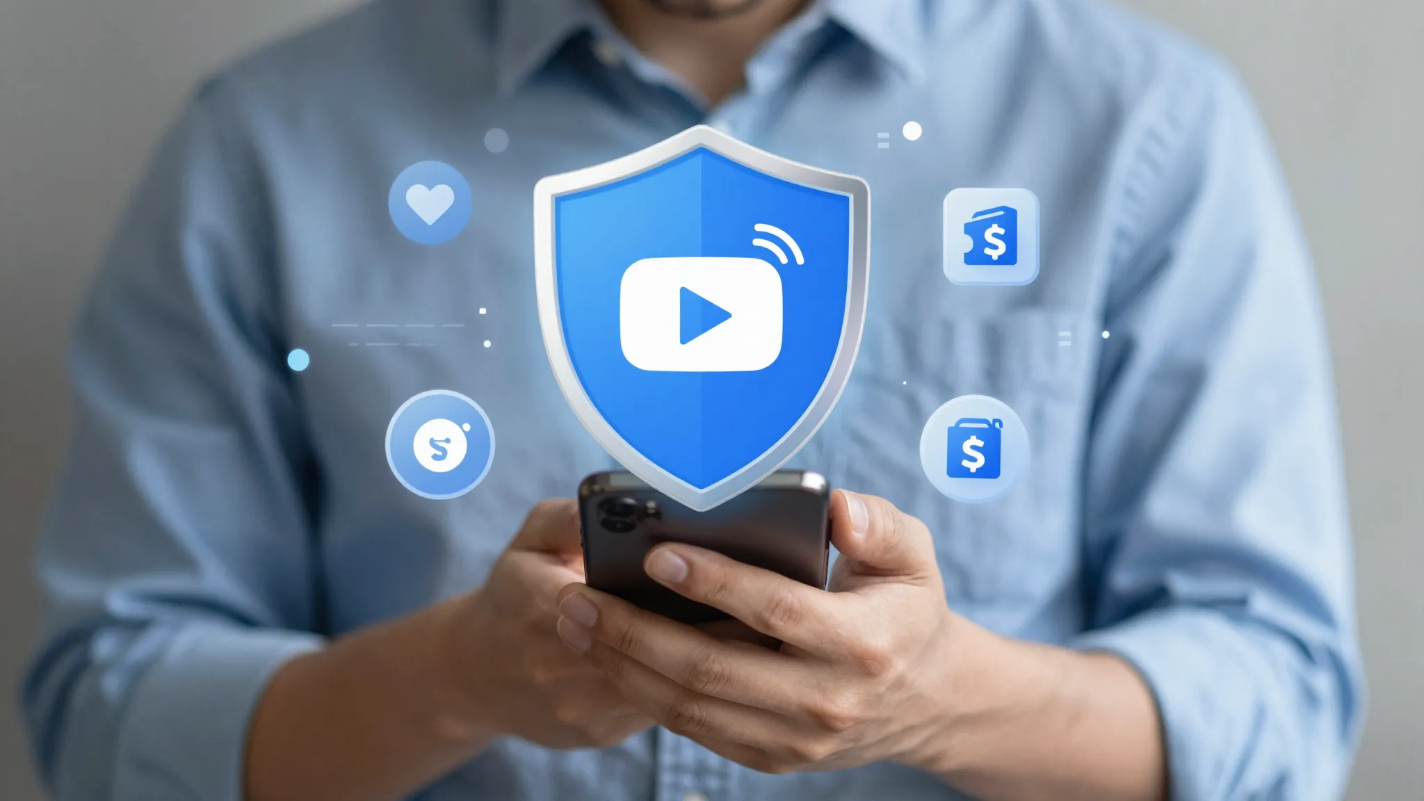 Professional YouTube and Zen banner design, a calm person ho...