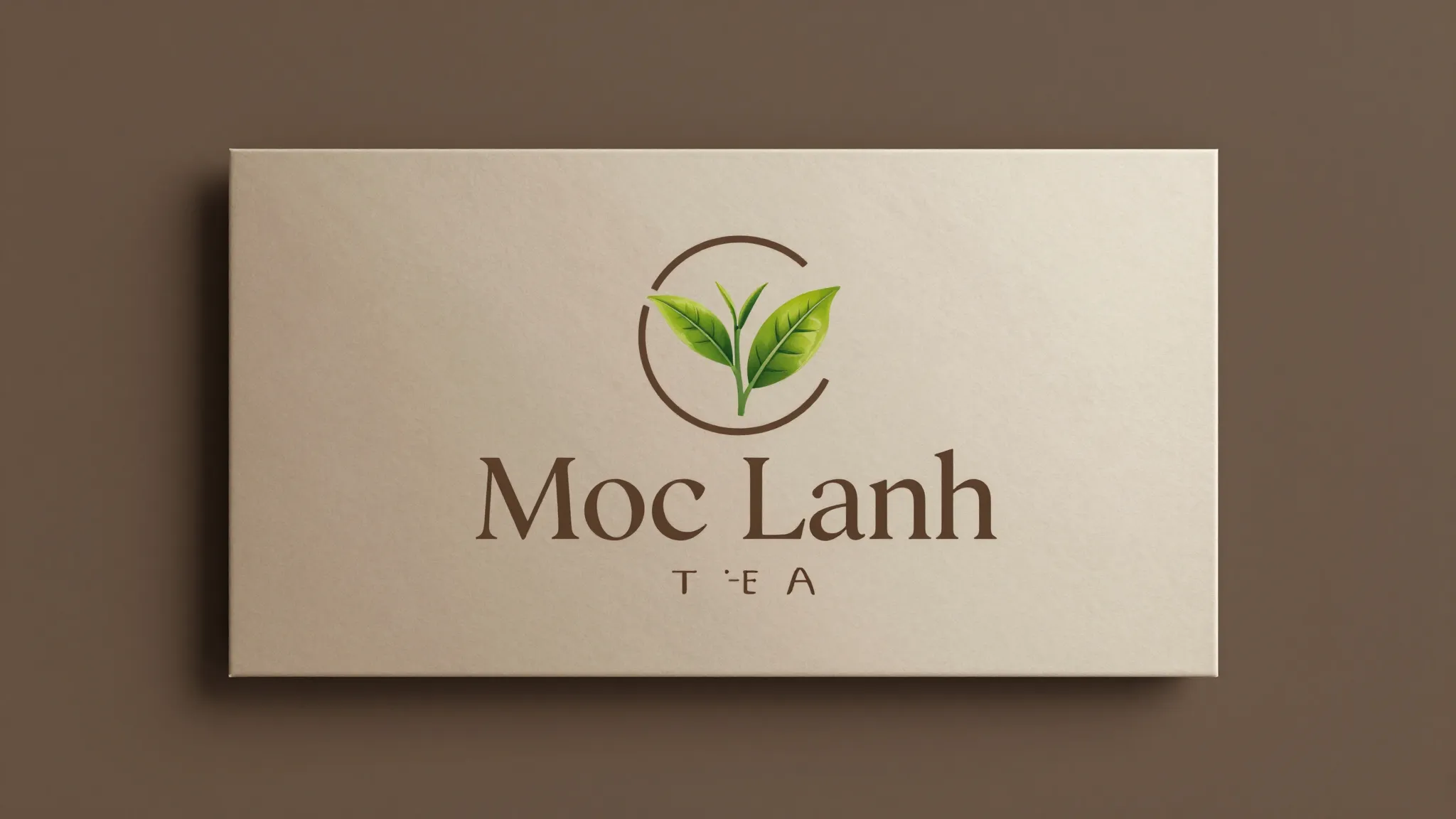 Modern brand identity for a tea company named 'Moc Lanh', fe...