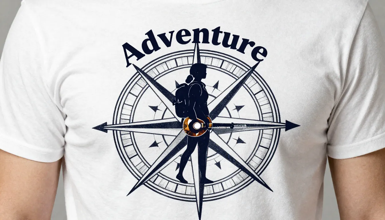 A bright and humorous graphic for a t-shirt showing a styliz...