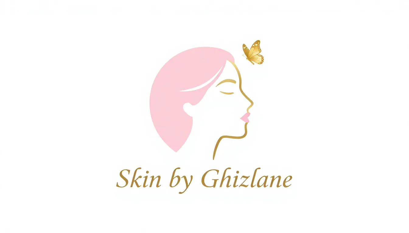 Luxury logo design for 'Skin by Ghizlane', elegant feminine ...