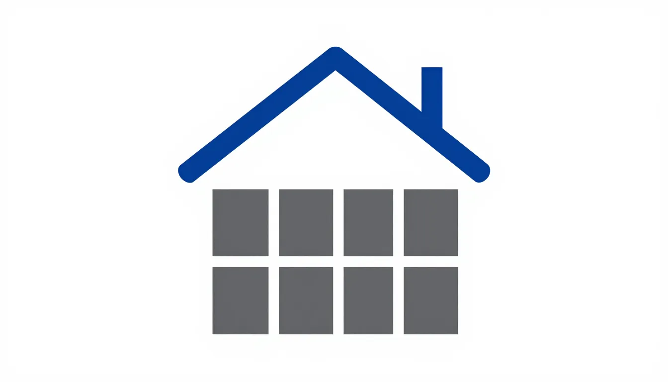 Minimalist logo for a tiling and renovation company, geometr...