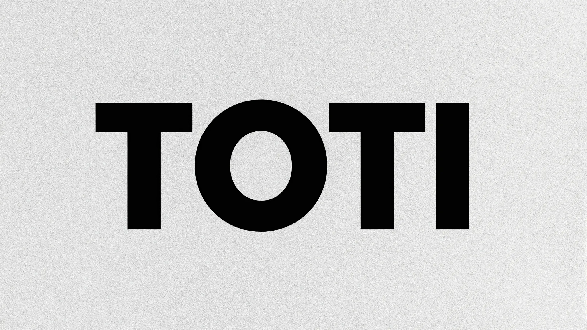 Modern minimalist logo design with the word 'TOTI' in bold s...