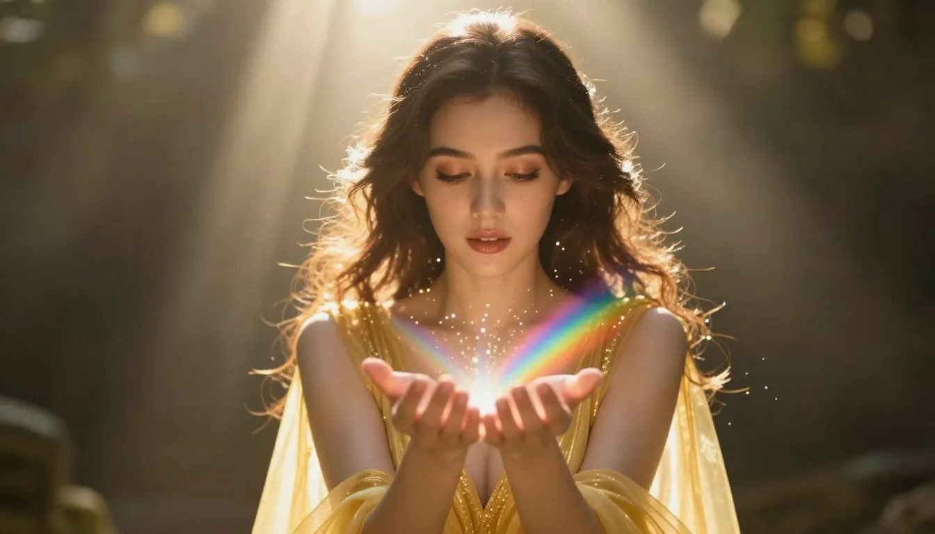 Cinematic backlighting, sunbeams scattering from behind a be...