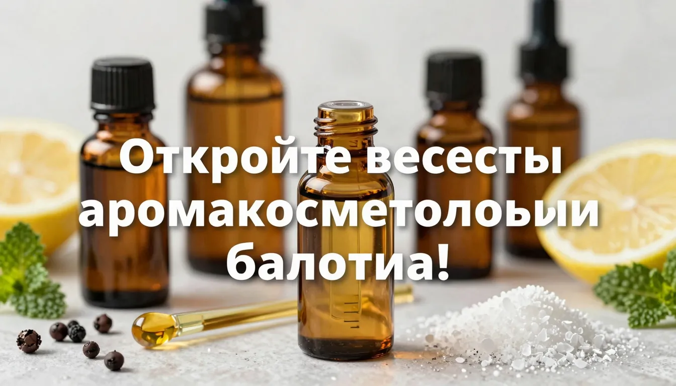 A vibrant image of essential oils and natural ingredients, w...
