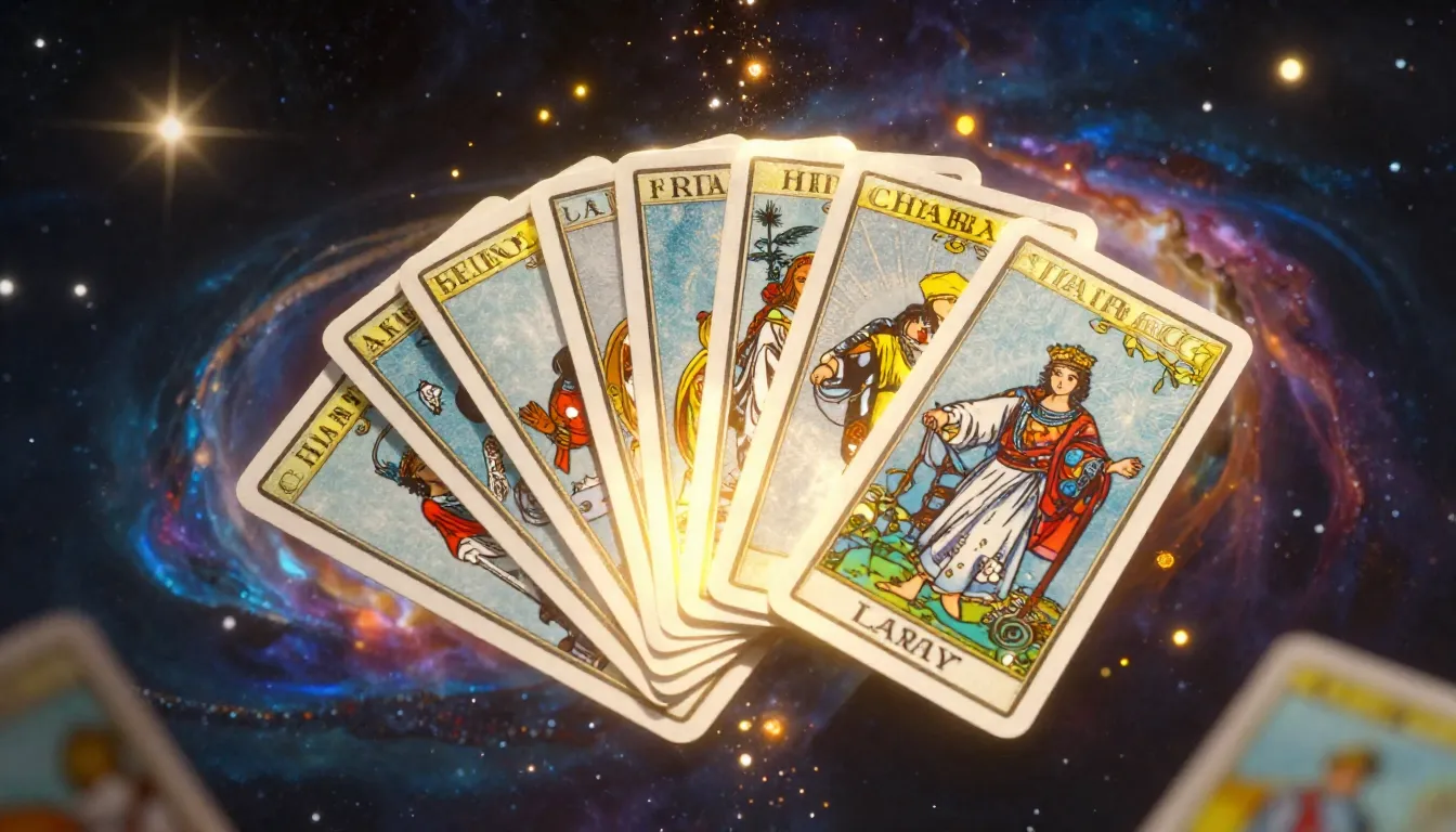 Vertical cinematic shot for YouTube Shorts, a deck of glowin...