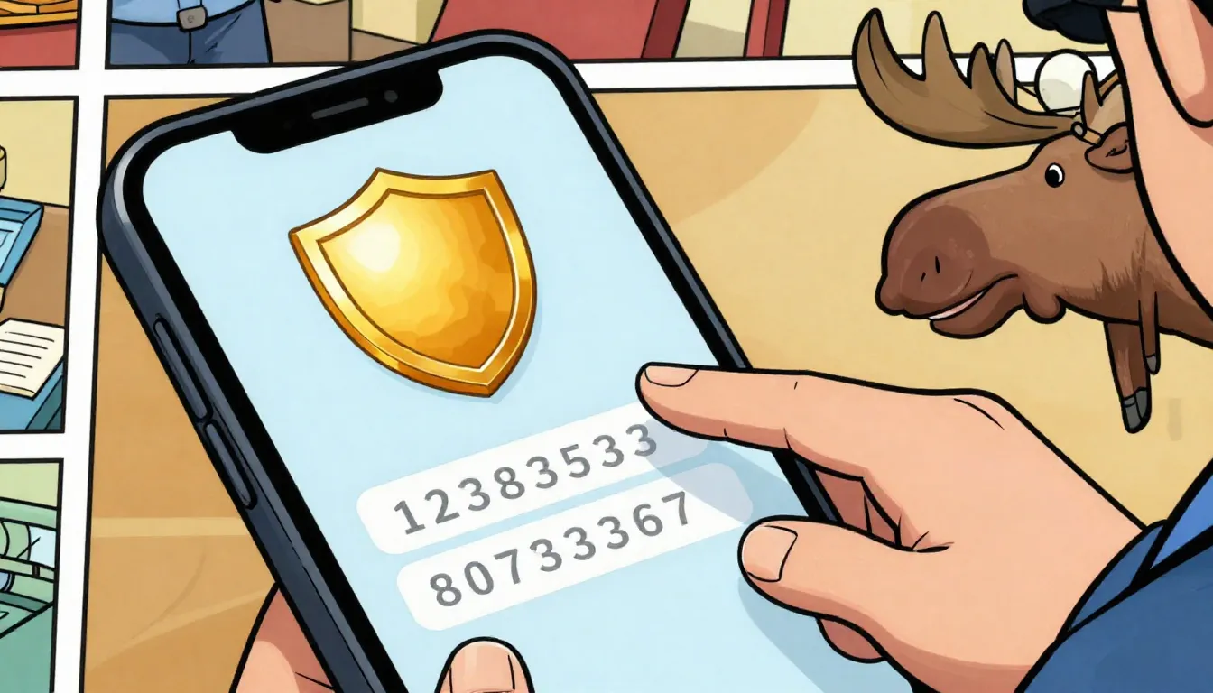 Comic book panel, close up of a smartphone screen showing a ...