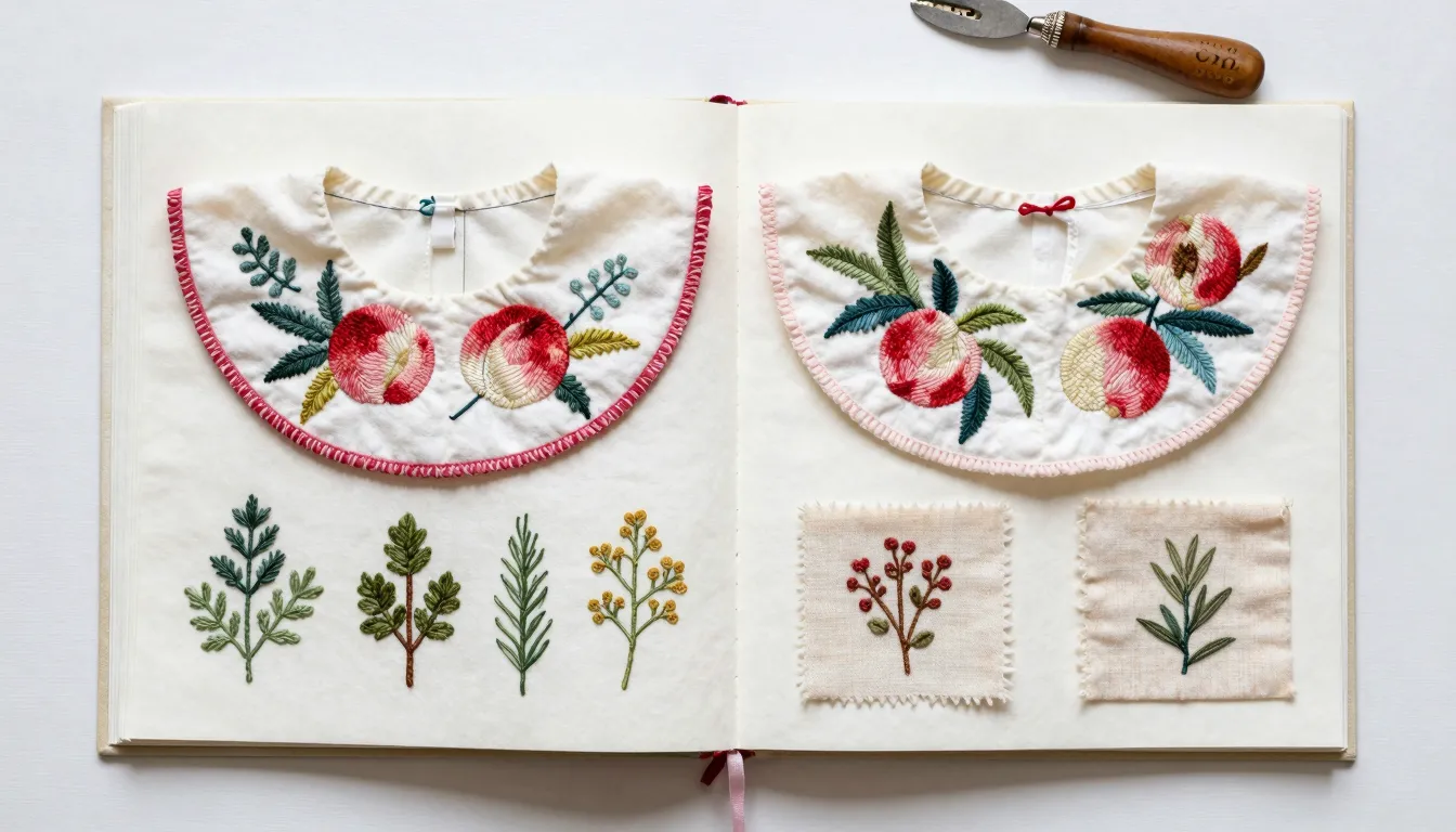 Double page book spread, sewing tutorial for a detachable do...