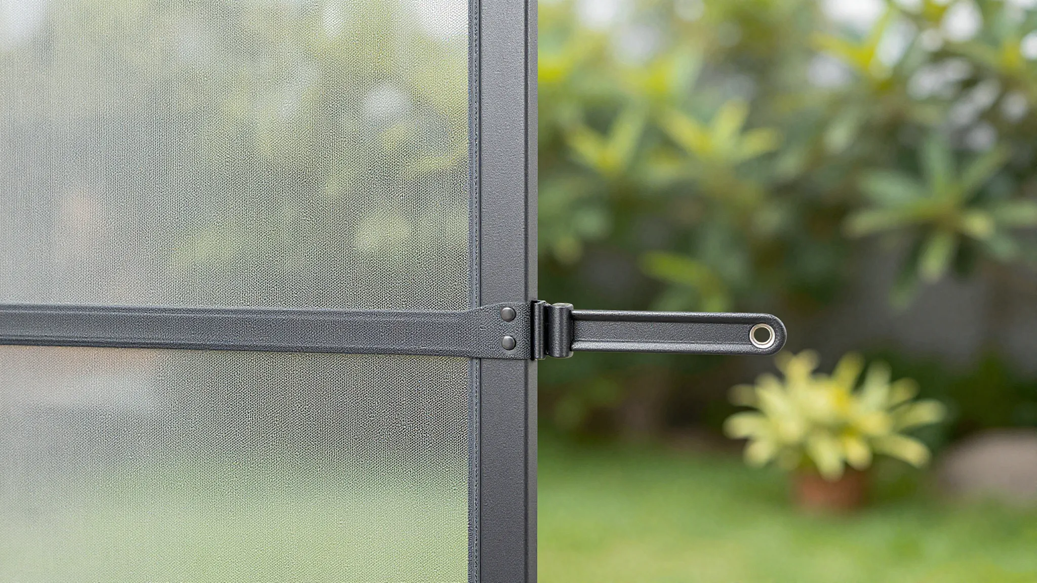 High-quality product photography of a premium window mosquit...