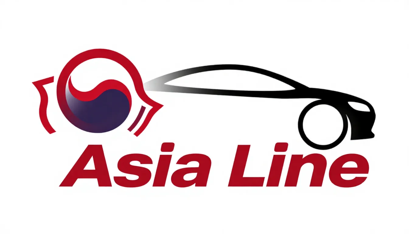 Professional automotive logo with text 'Asia Line'. The icon...