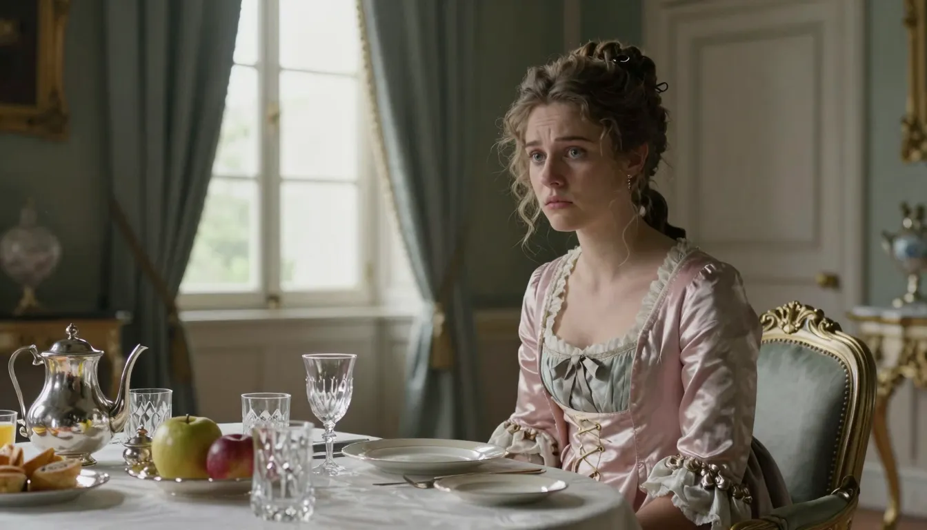 A beautiful 17th-century French dining room, 1660 style. A y...
