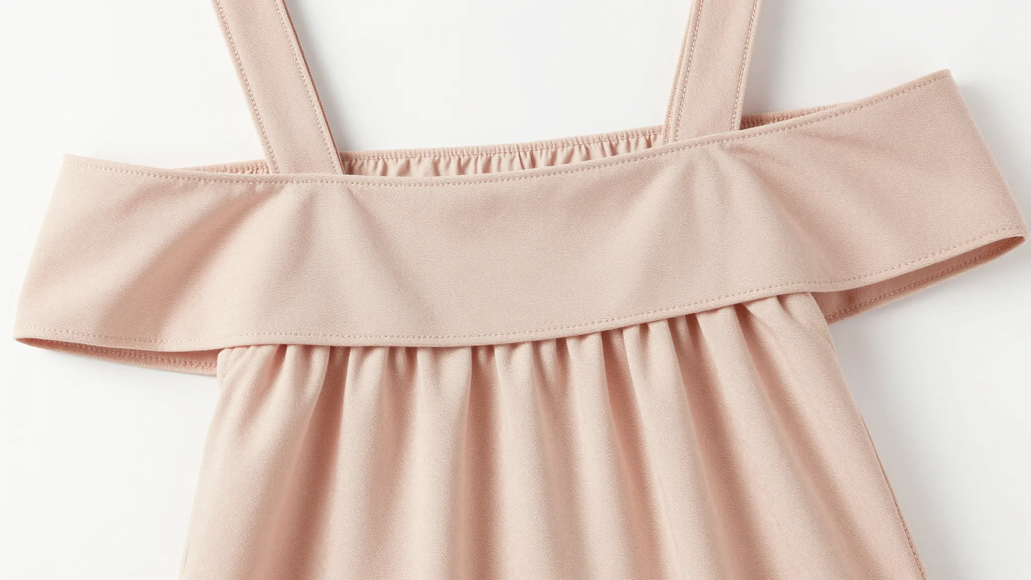 Close-up of a summer dress design, off-the-shoulder style wi...