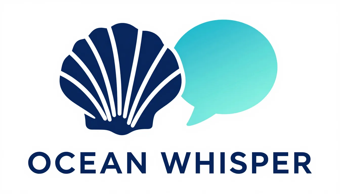 Minimalist logo design, a stylized seashell combined with a ...