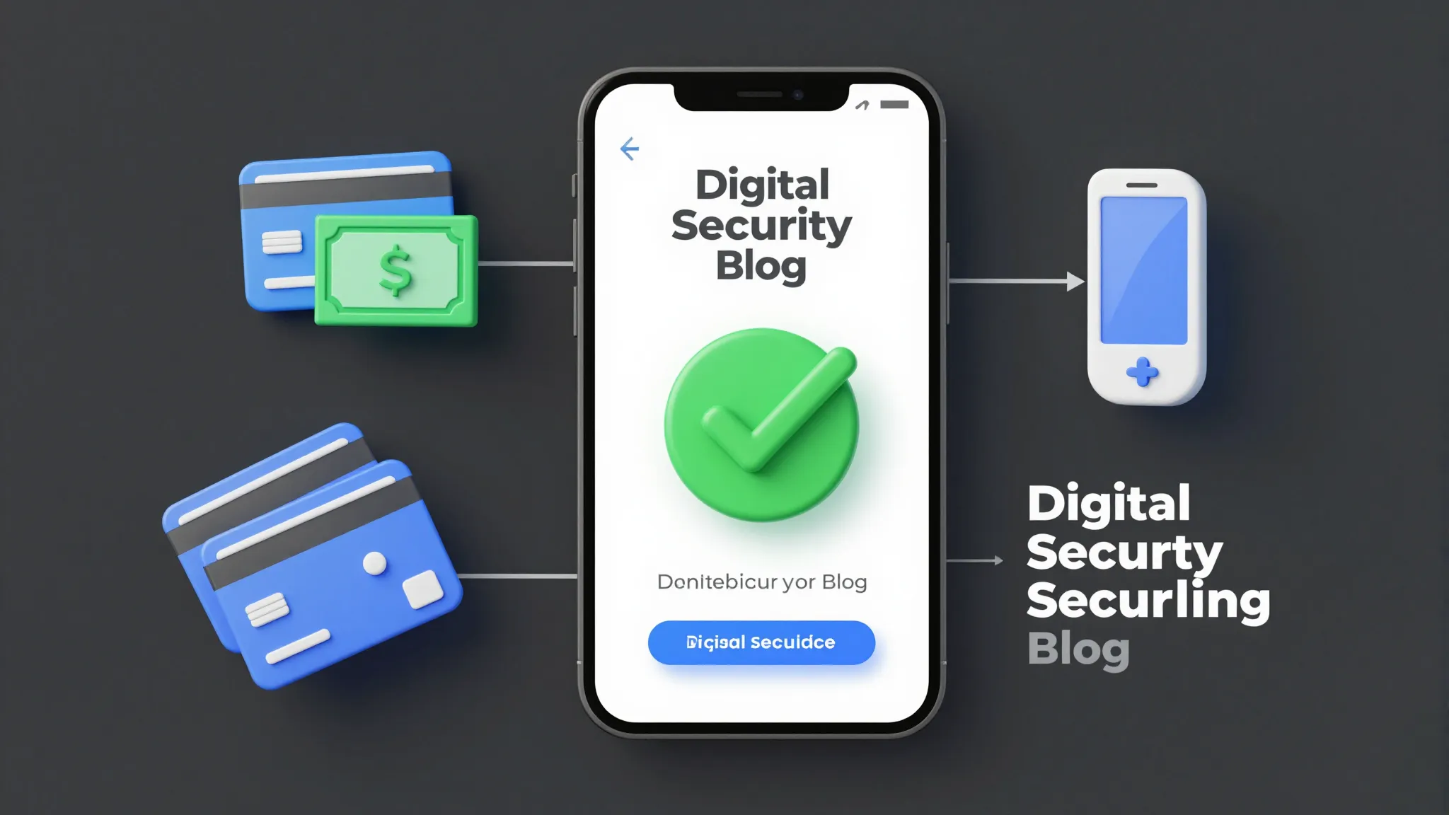 Professional infographic layout for a digital security blog,...