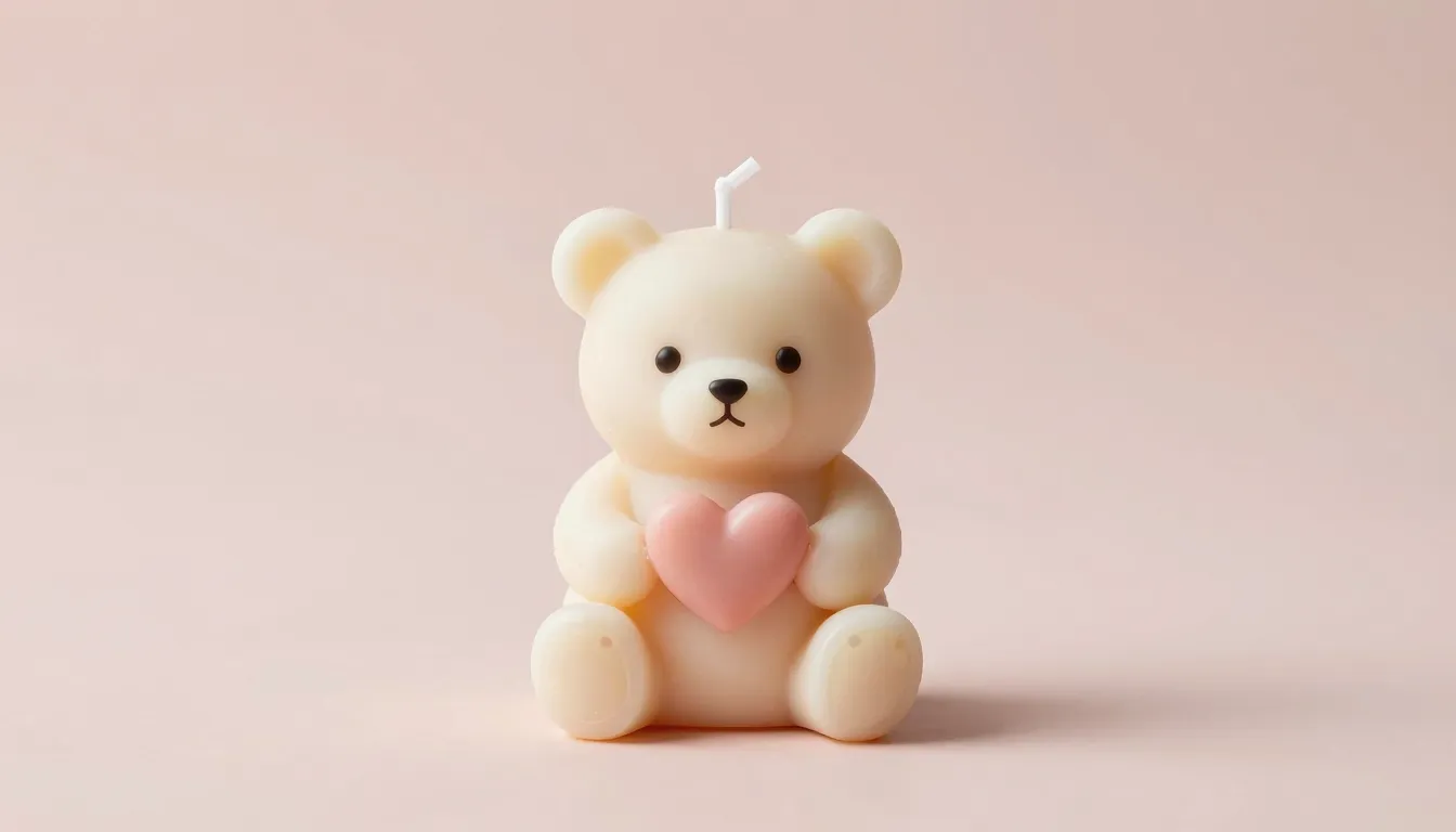 Professional product photography of a candle shaped like a c...