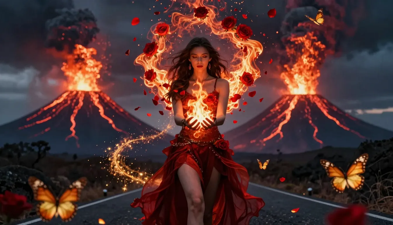 A powerful, beautiful woman walking towards the camera on a ...