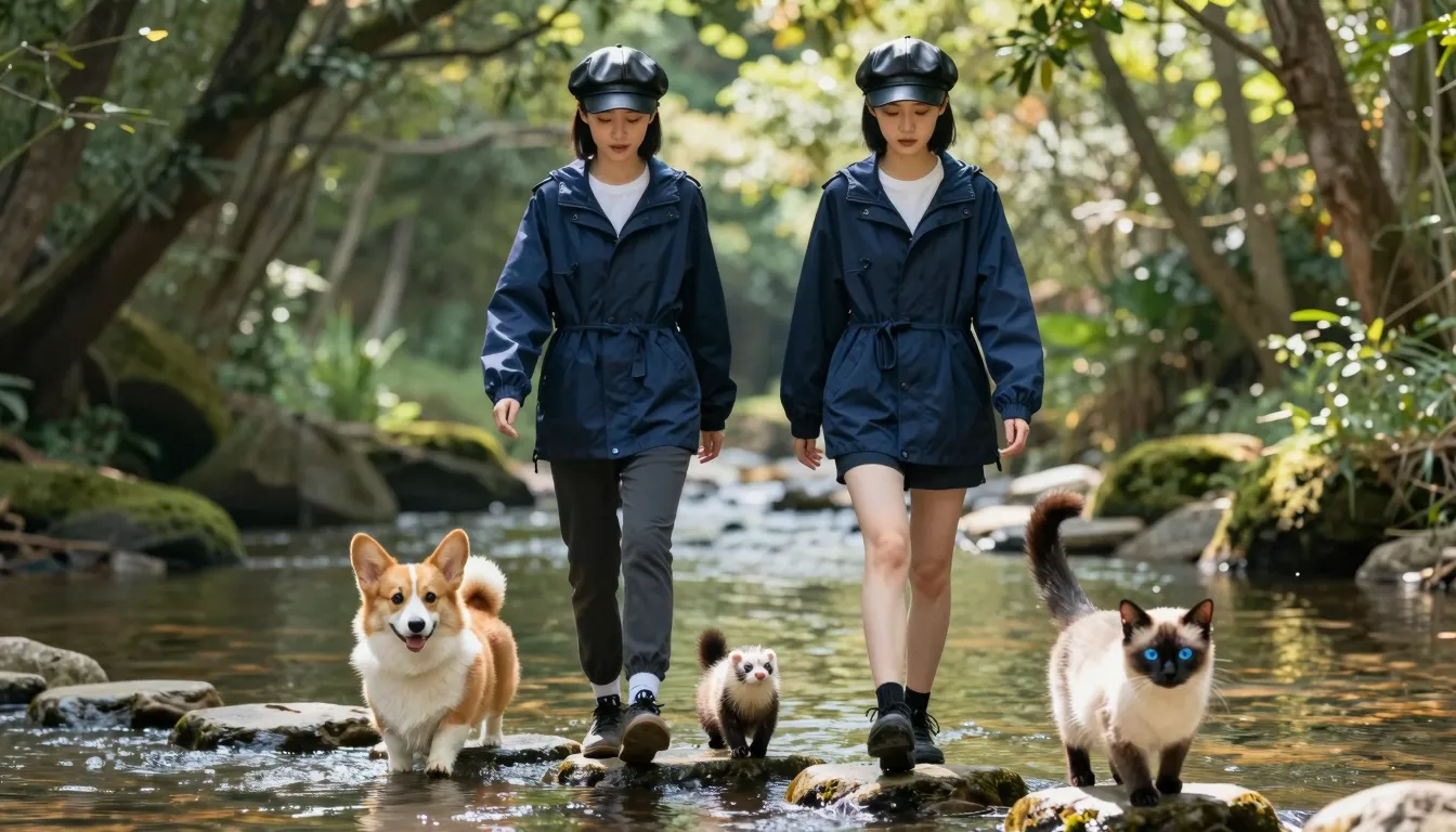 Full body shot of two beautiful adult Chinese sisters with b...