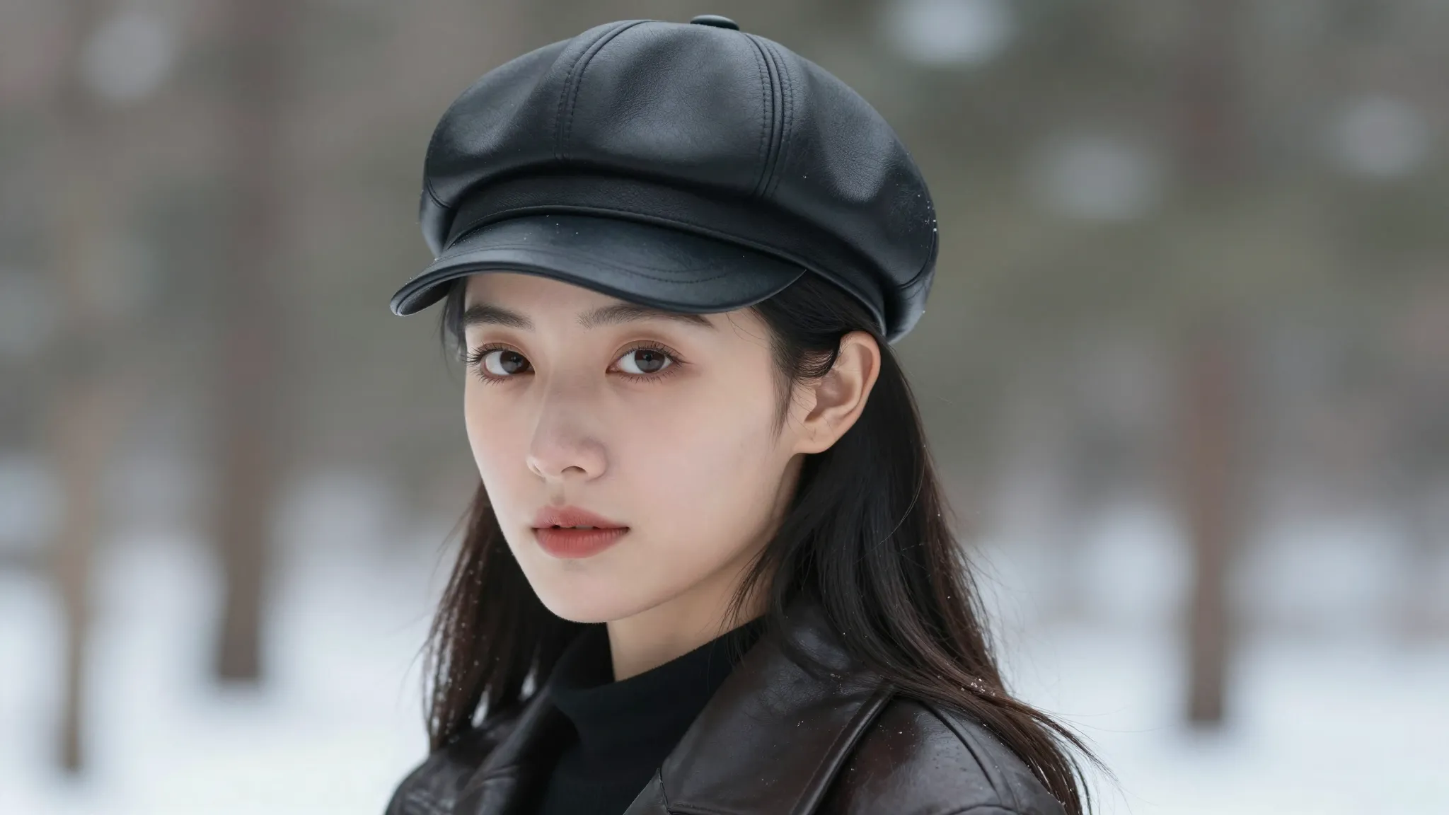 A high-quality portrait of a beautiful Chinese woman in a gl...