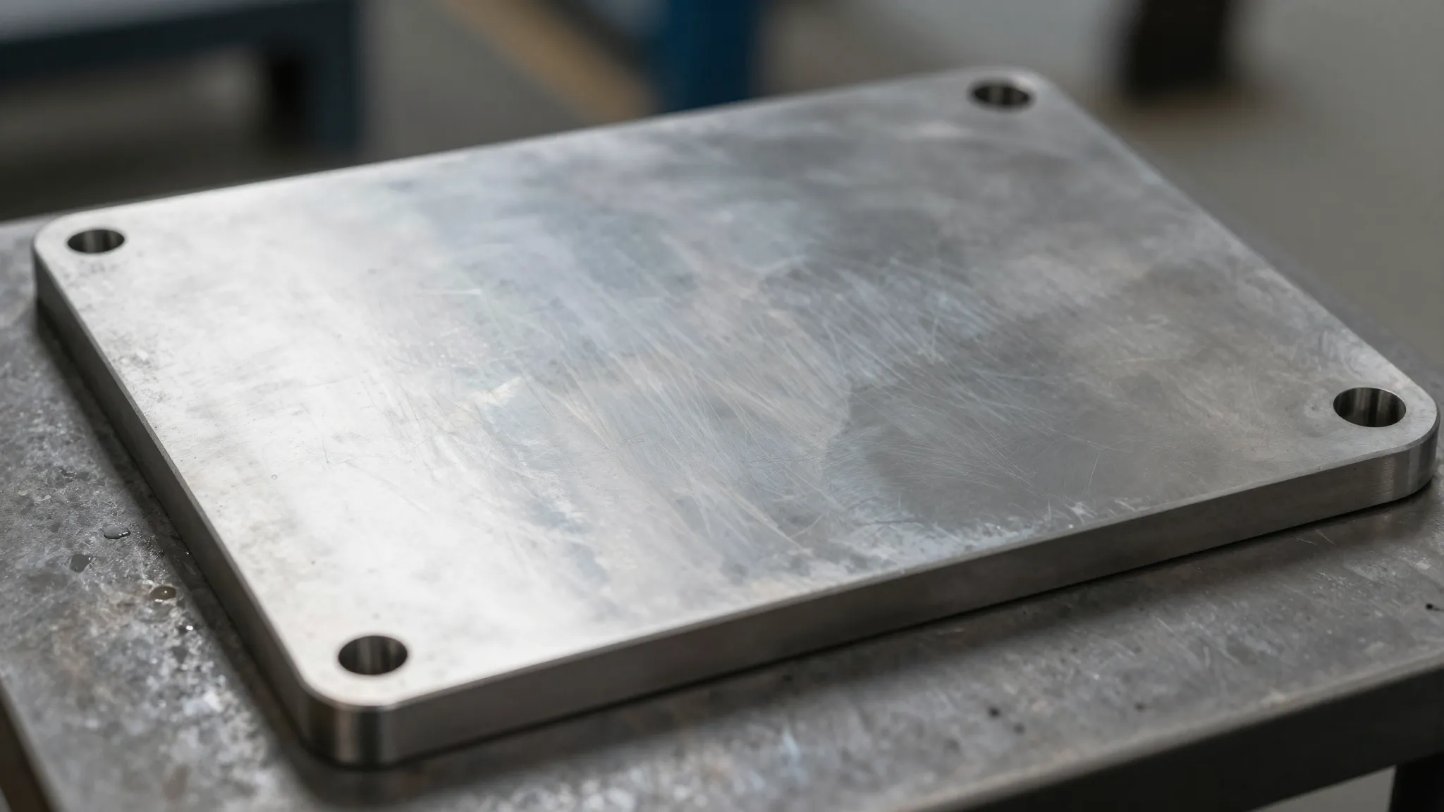 Close-up of a high-quality steel engine protection plate, in...