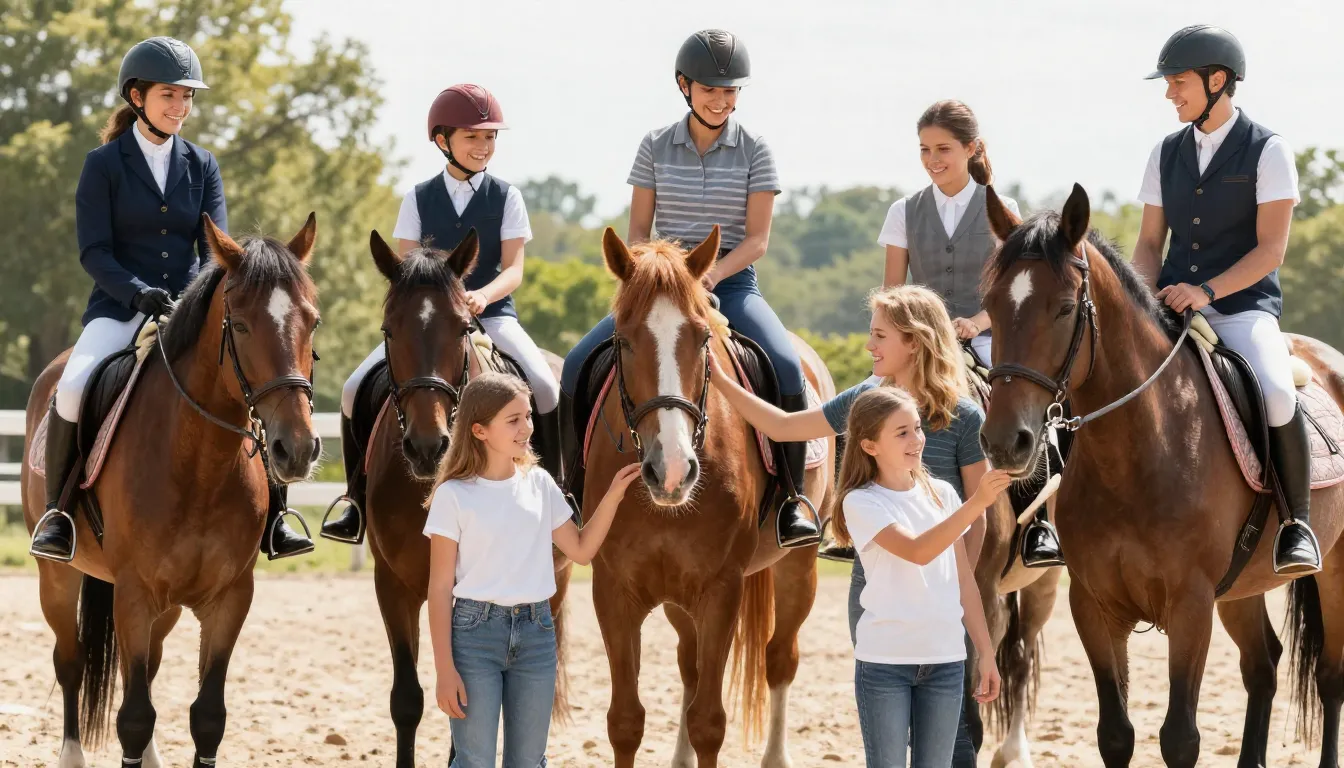 A dynamic and joyful image featuring a mix of children, teen...