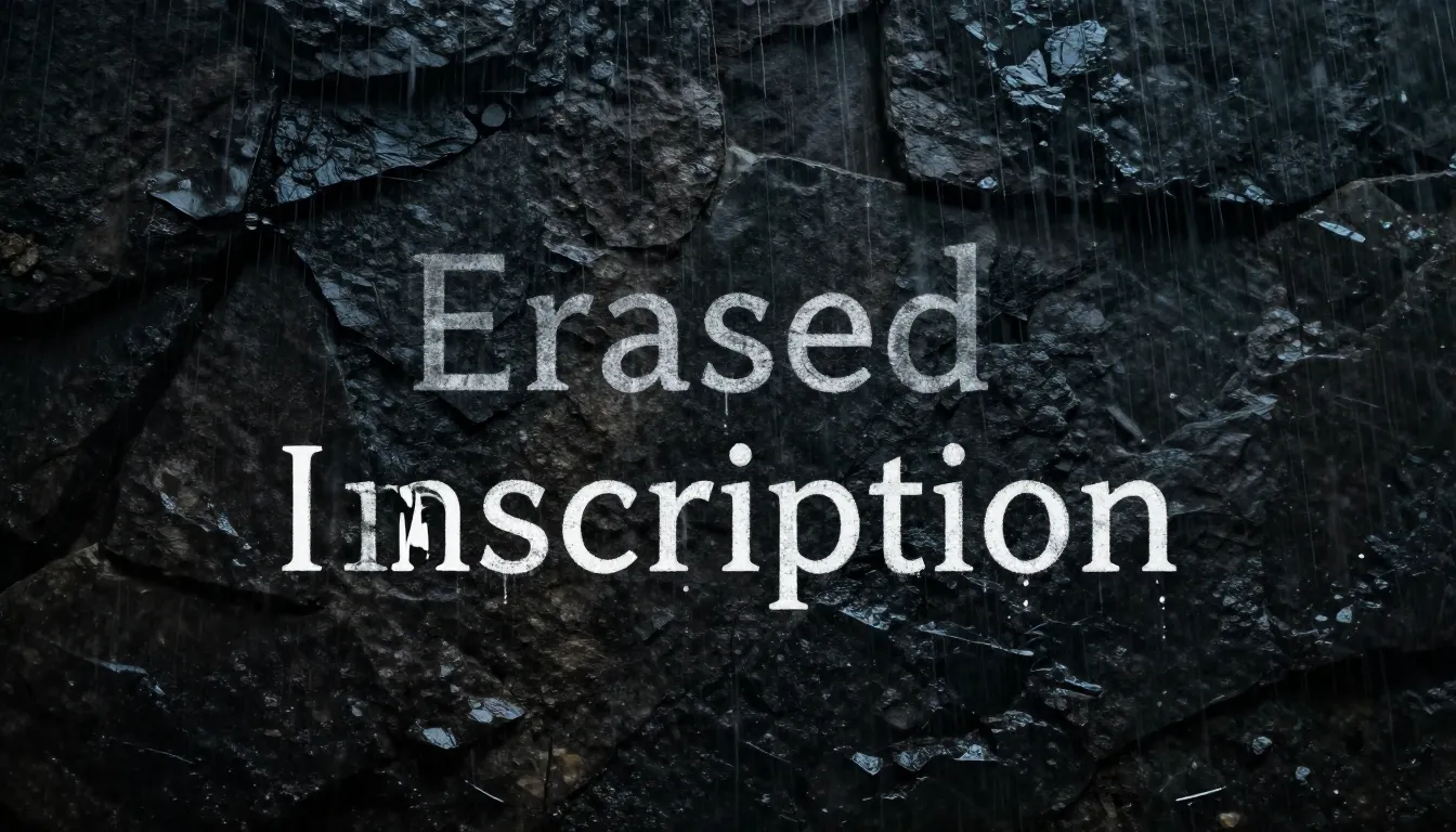 A minimalist book cover design for a poem titled 'Erased Ins...