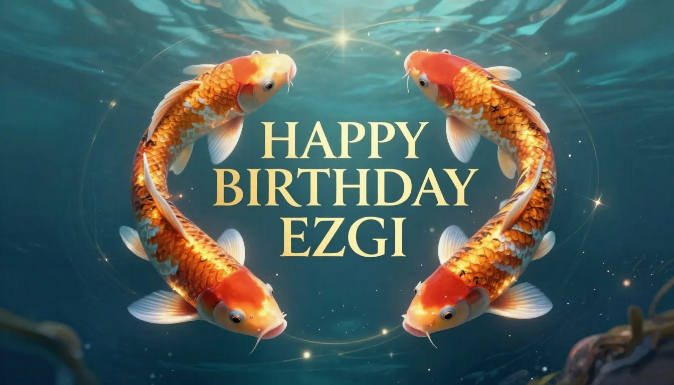 A high-quality horizontal banner design for a Pisces birthda...