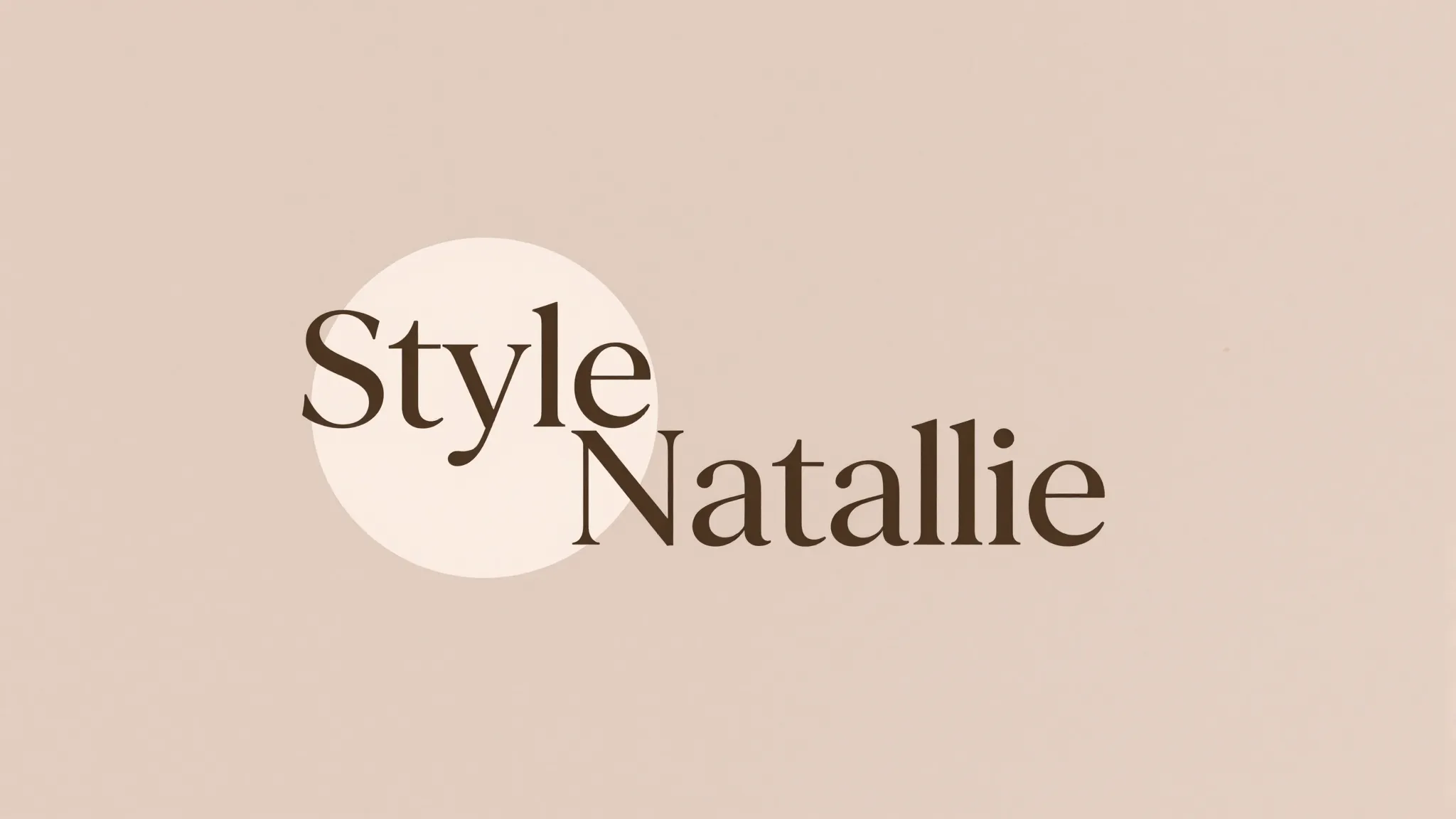 Modern minimalist logo for a clothing store named Style Nata...